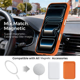iPhone 18 Pro EIDERWOOD Kunstskinn Bak Deksel m. Avtakbar Kortholder - MagSafe Kompatibel - Oransje