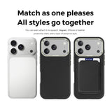 iPhone 18 Pro EIDERWOOD Kunstskinn Bak Deksel m. Avtakbar Kortholder - MagSafe Kompatibel - Svart