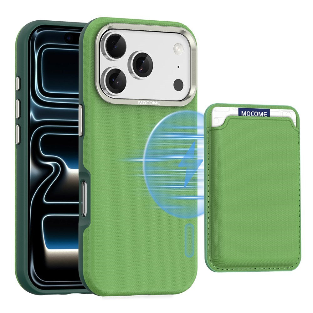 iPhone 18 Pro EIDERWOOD Kunstskinn Bak Deksel m. Avtakbar Kortholder - MagSafe Kompatibel - Grønn