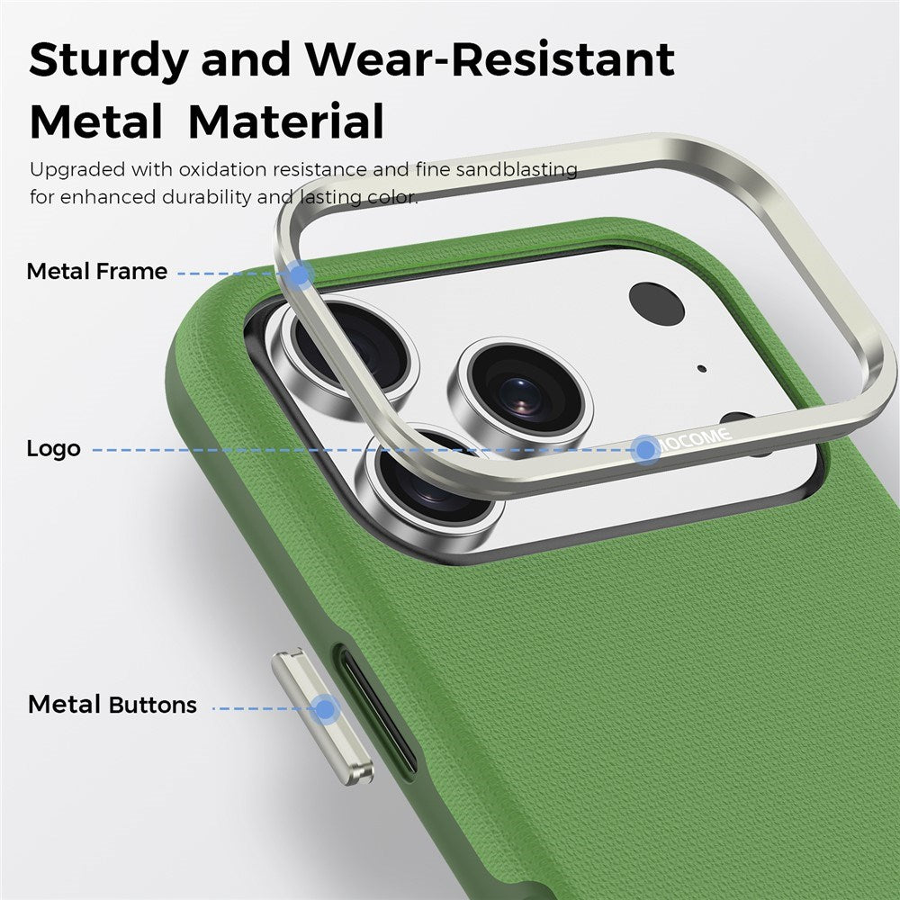 iPhone 18 Pro EIDERWOOD Kunstskinn Bak Deksel m. Avtakbar Kortholder - MagSafe Kompatibel - Grønn