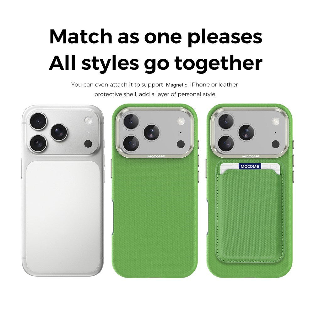 iPhone 18 Pro EIDERWOOD Kunstskinn Bak Deksel m. Avtakbar Kortholder - MagSafe Kompatibel - Grønn