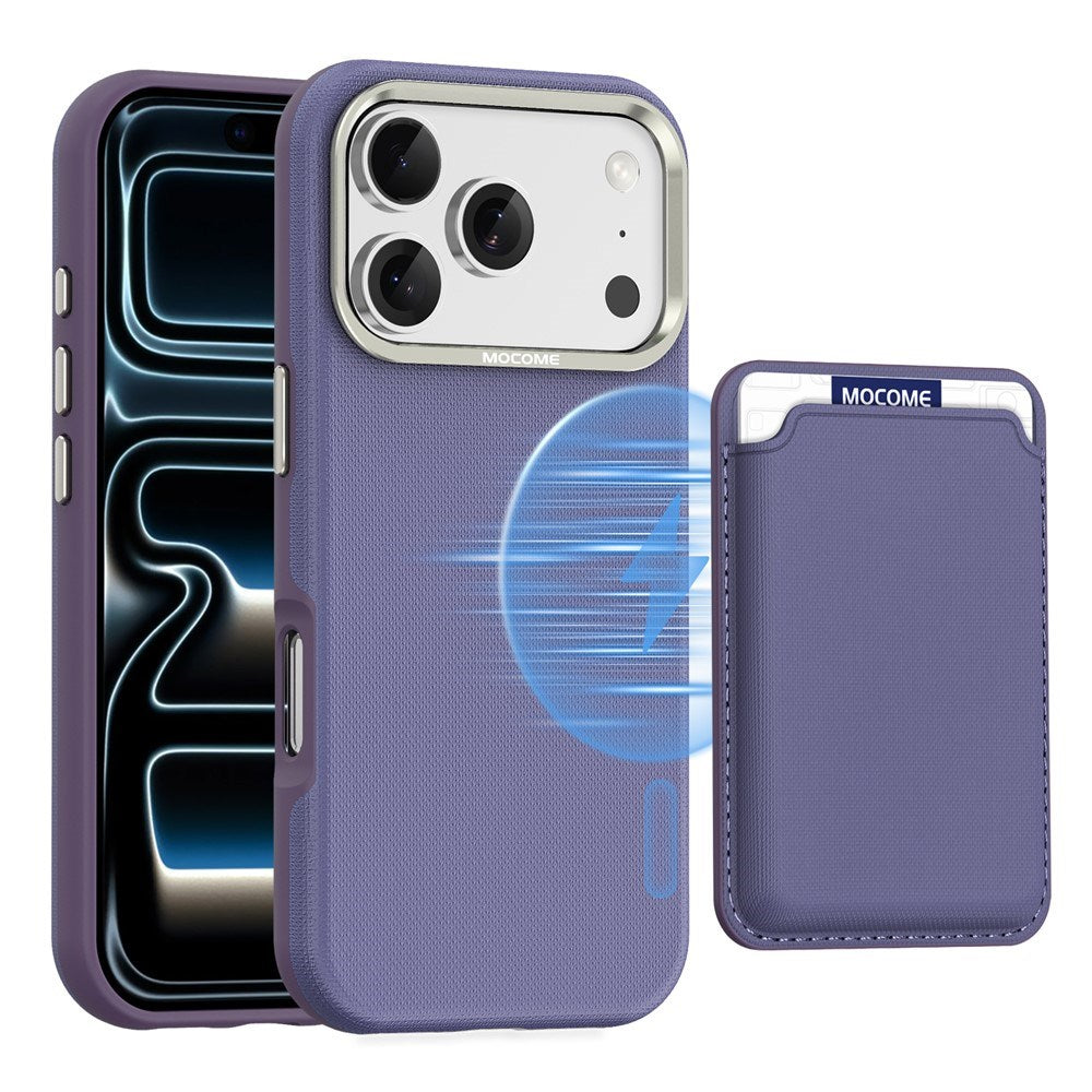iPhone 18 Pro EIDERWOOD Kunstskinn Bak Deksel m. Avtakbar Kortholder - MagSafe Kompatibel - Lilla
