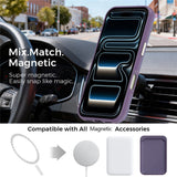 iPhone 18 Pro EIDERWOOD Kunstskinn Bak Deksel m. Avtakbar Kortholder - MagSafe Kompatibel - Lilla