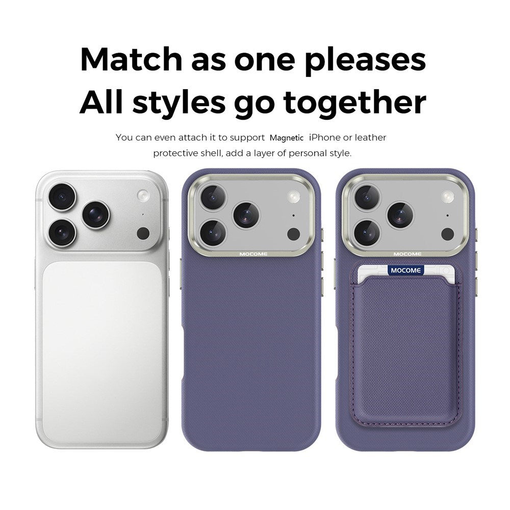 iPhone 18 Pro EIDERWOOD Kunstskinn Bak Deksel m. Avtakbar Kortholder - MagSafe Kompatibel - Lilla