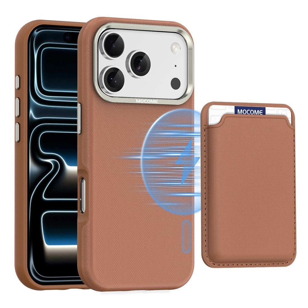 iPhone 18 Pro EIDERWOOD Kunstskinn Bak Deksel m. Avtakbar Kortholder - MagSafe Kompatibel - Brun