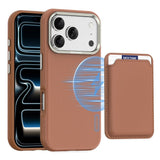 iPhone 18 Pro EIDERWOOD Kunstskinn Bak Deksel m. Avtakbar Kortholder - MagSafe Kompatibel - Brun