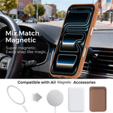 iPhone 18 Pro EIDERWOOD Kunstskinn Bak Deksel m. Avtakbar Kortholder - MagSafe Kompatibel - Brun