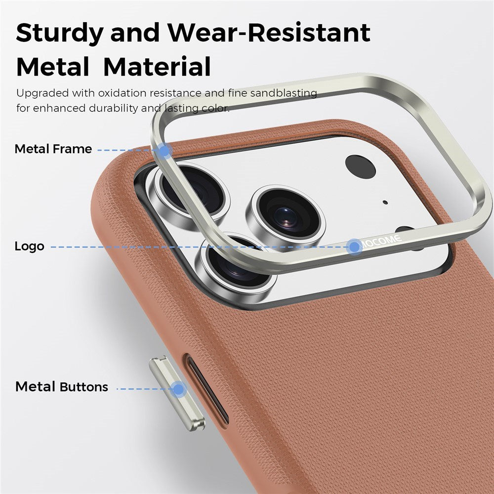 iPhone 18 Pro EIDERWOOD Kunstskinn Bak Deksel m. Avtakbar Kortholder - MagSafe Kompatibel - Brun