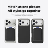 iPhone 18 Pro Max EIDERWOOD Kunstskinn Bak Deksel m. Avtakbar Kortholder - MagSafe Kompatibel - Svart