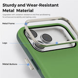iPhone 18 Pro Max EIDERWOOD Kunstskinn Bak Deksel m. Avtakbar Kortholder - MagSafe Kompatibel - Grønn