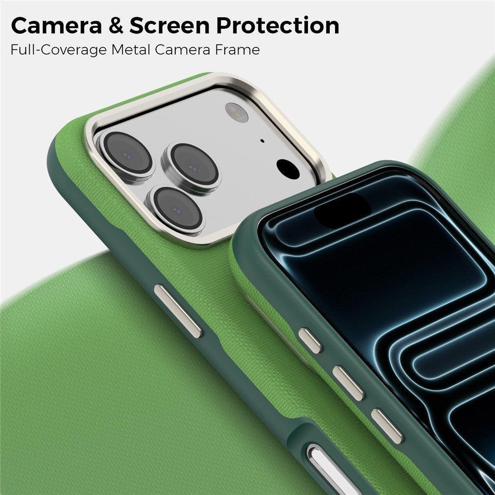 iPhone 18 Pro Max EIDERWOOD Kunstskinn Bak Deksel m. Avtakbar Kortholder - MagSafe Kompatibel - Grønn