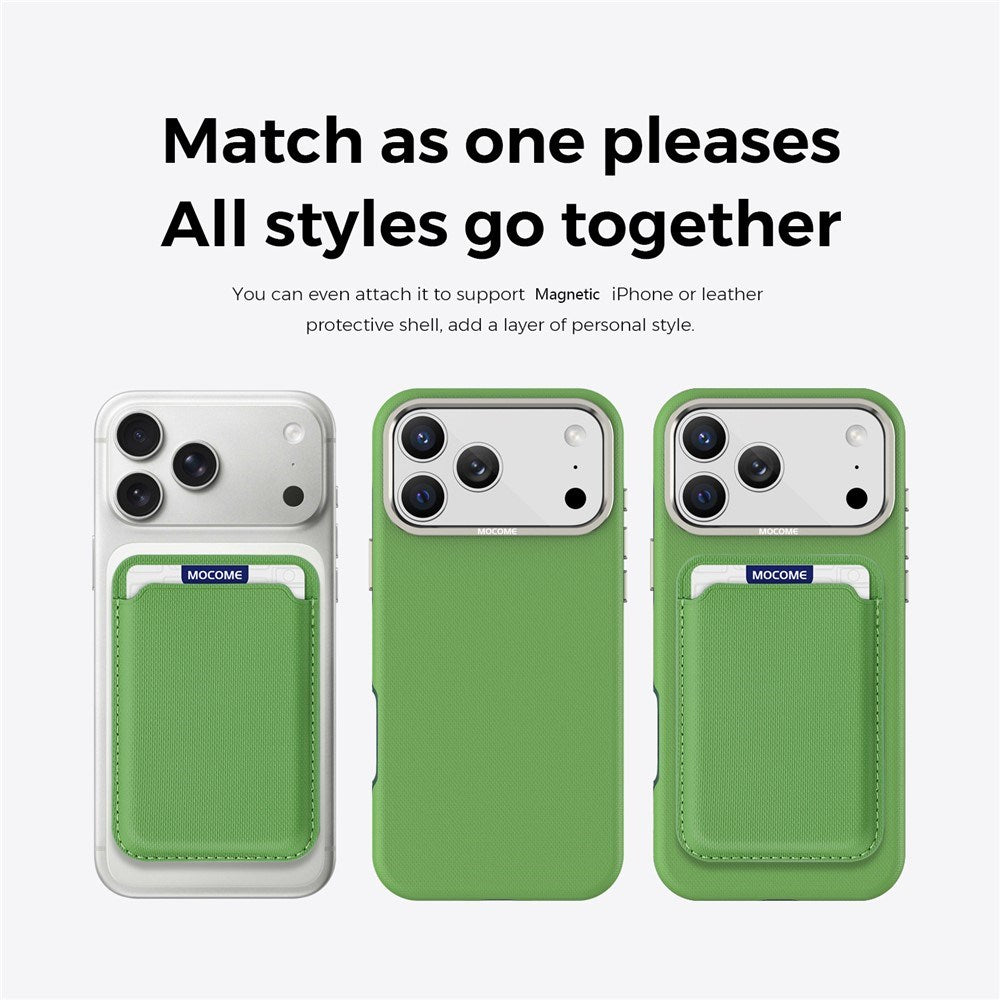 iPhone 18 Pro Max EIDERWOOD Kunstskinn Bak Deksel m. Avtakbar Kortholder - MagSafe Kompatibel - Grønn