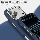 iPhone 18 Pro Max EIDERWOOD Kunstskinn Bak Deksel m. Avtakbar Kortholder - MagSafe Kompatibel - Blå
