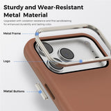 iPhone 18 Pro Max EIDERWOOD Kunstskinn Bak Deksel m. Avtakbar Kortholder - MagSafe Kompatibel - Brun