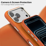 iPhone 18 Pro Max EIDERWOOD Kunstskinn Bak Deksel m. Avtakbar Kortholder - MagSafe Kompatibel - Oransje
