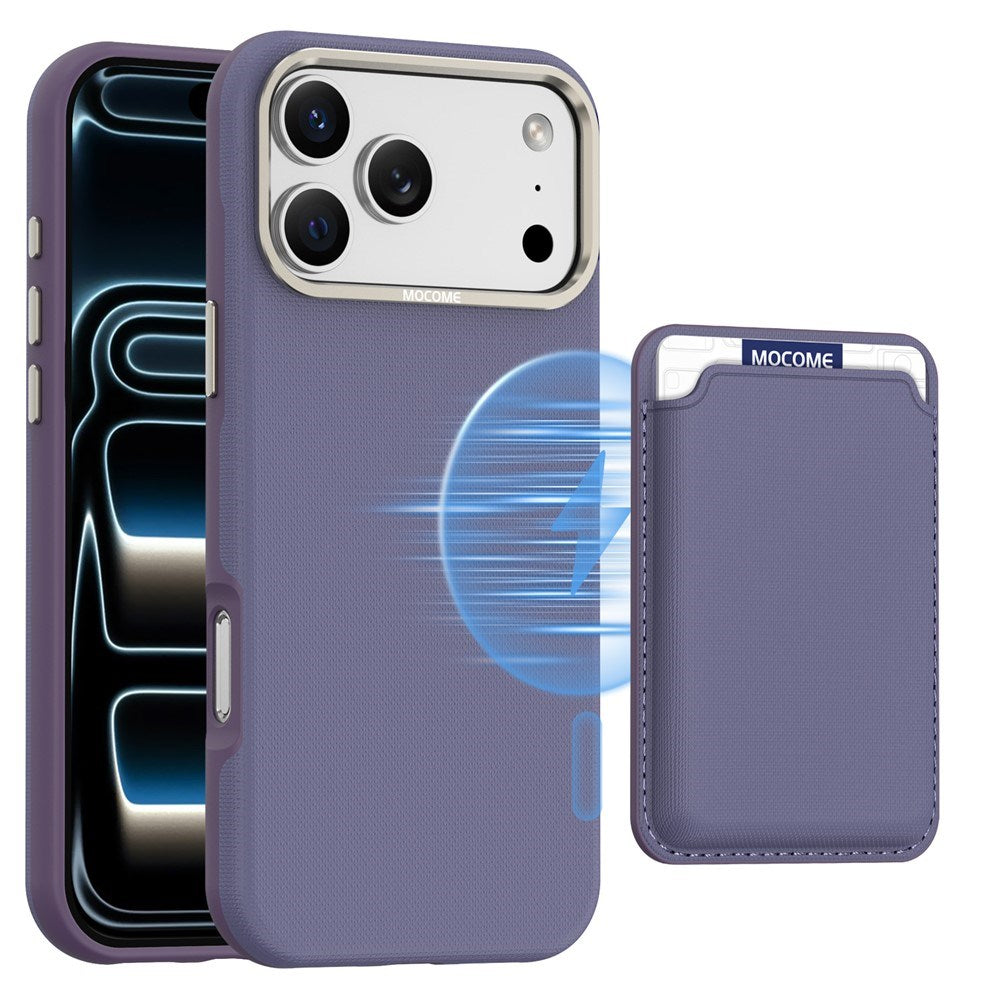 iPhone 18 Pro Max EIDERWOOD Kunstskinn Bak Deksel m. Avtakbar Kortholder - MagSafe Kompatibel - Lilla