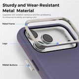 iPhone 18 Pro Max EIDERWOOD Kunstskinn Bak Deksel m. Avtakbar Kortholder - MagSafe Kompatibel - Lilla