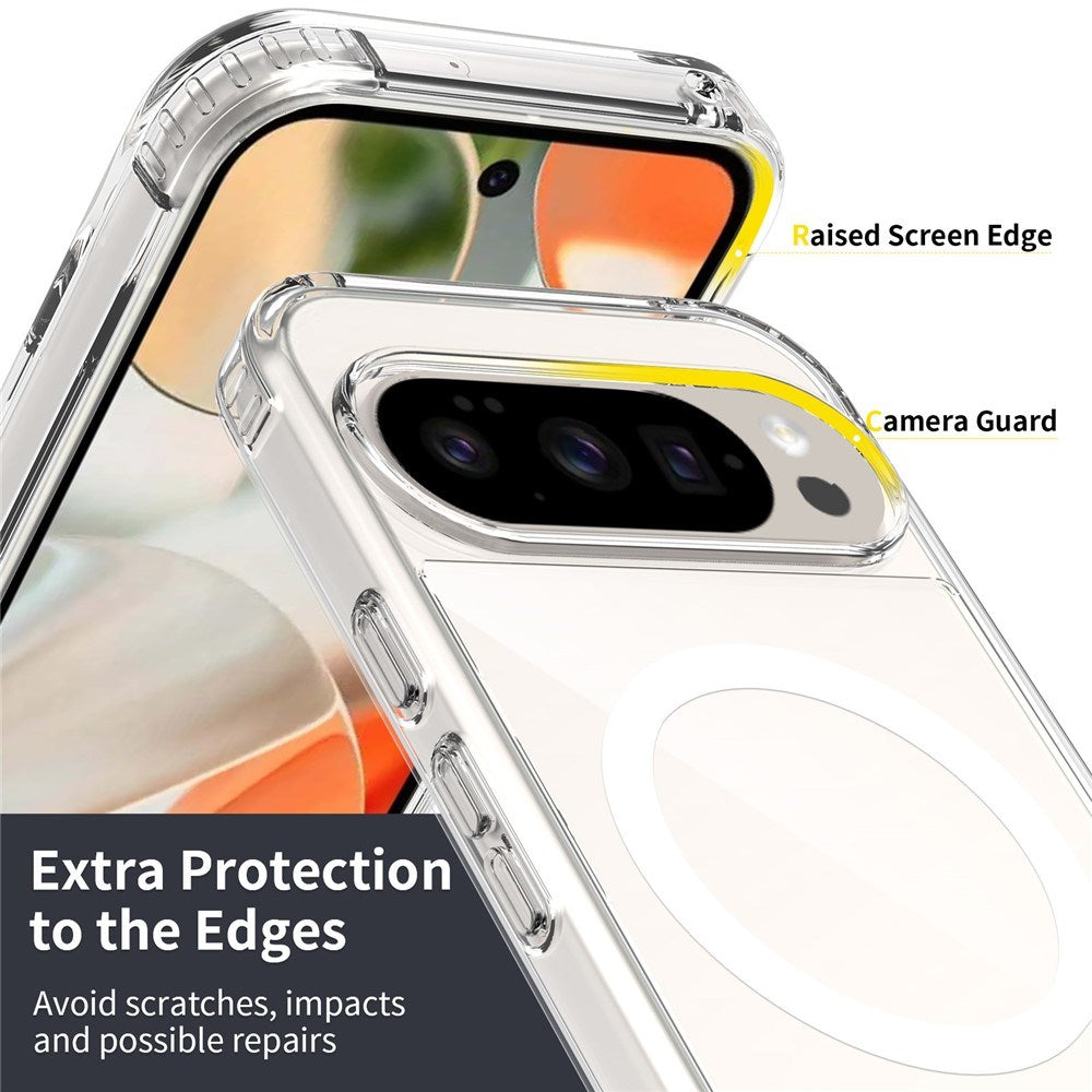 Google Pixel 11 Pro Beskyttelsessett med 1 x MagSafe Deksel & 2 x Skjermbeskyttere & 2 x Kameralinseglass - Gjennomsiktig