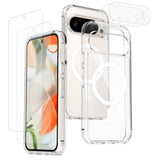 Google Pixel 11 Pro XL Beskyttelsessett med 1 x MagSafe Deksel & 2 x Skjermbeskyttere & 2 x Kameralinseglass - Gjennomsiktig
