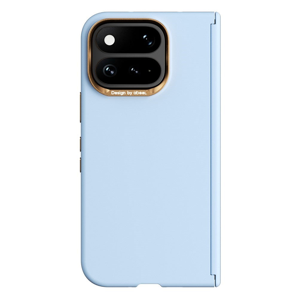 Google Pixel 11 Pro Fold ABEEL Hardt Soft-Touch Plast Deksel - MagSafe Kompatibel - Lyseblå