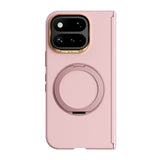 Google Pixel 11 Pro Fold ABEEL Hardt Soft-Touch Plast Deksel m. Kickstand - MagSafe Kompatibel - Rosa