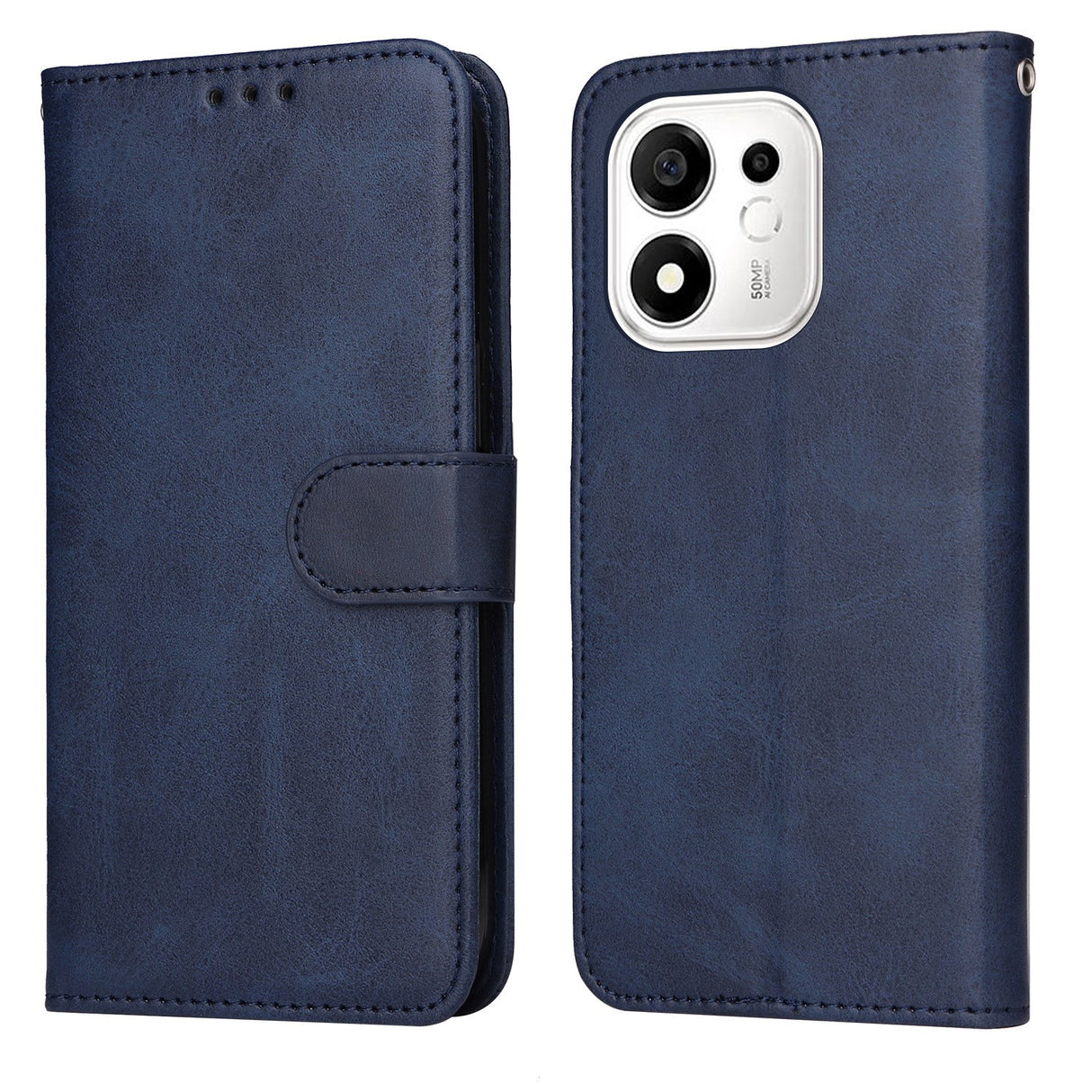 Honor 600 Smart EIDERWOOD flippdeksel i kunstskinn – blå