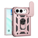 iPhone Fold EIDERWOOD Hybrid Håndverker Deksel m. Kickstand & Cam Slider - Rose Gold