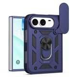 iPhone Fold EIDERWOOD Hybrid Håndverker Deksel m. Kickstand & Cam Slider - Blå