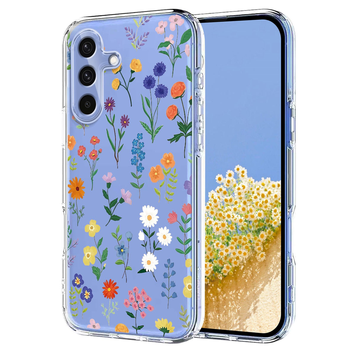 Samsung Galaxy S26 FE EIDERWOOD Fleksibelt Plast Deksel med Blomstermotiv - Gjennomsiktig / Ulike Blomster