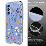 Samsung Galaxy S26 FE EIDERWOOD Fleksibelt Plast Deksel med Blomstermotiv - Gjennomsiktig / Ulike Blomster