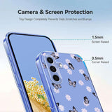 Samsung Galaxy S26 FE EIDERWOOD Fleksibelt Plast Deksel med Blomstermotiv - Gjennomsiktig / Sommerfugler