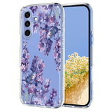 Samsung Galaxy S26 FE EIDERWOOD Fleksibelt Plast Deksel med Blomstermotiv - Gjennomsiktig / Blåregn