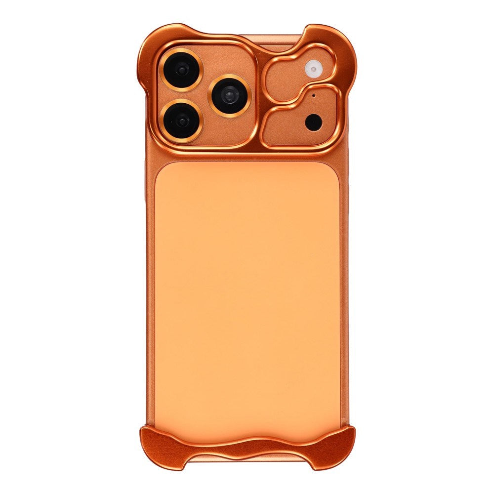 iPhone 18 Pro Todelt Metall Bumper Deksel - Oransje