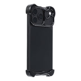 iPhone 18 Pro Todelt Metall Bumper Deksel - Svart
