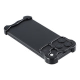 iPhone 18 Pro Todelt Metall Bumper Deksel - Svart