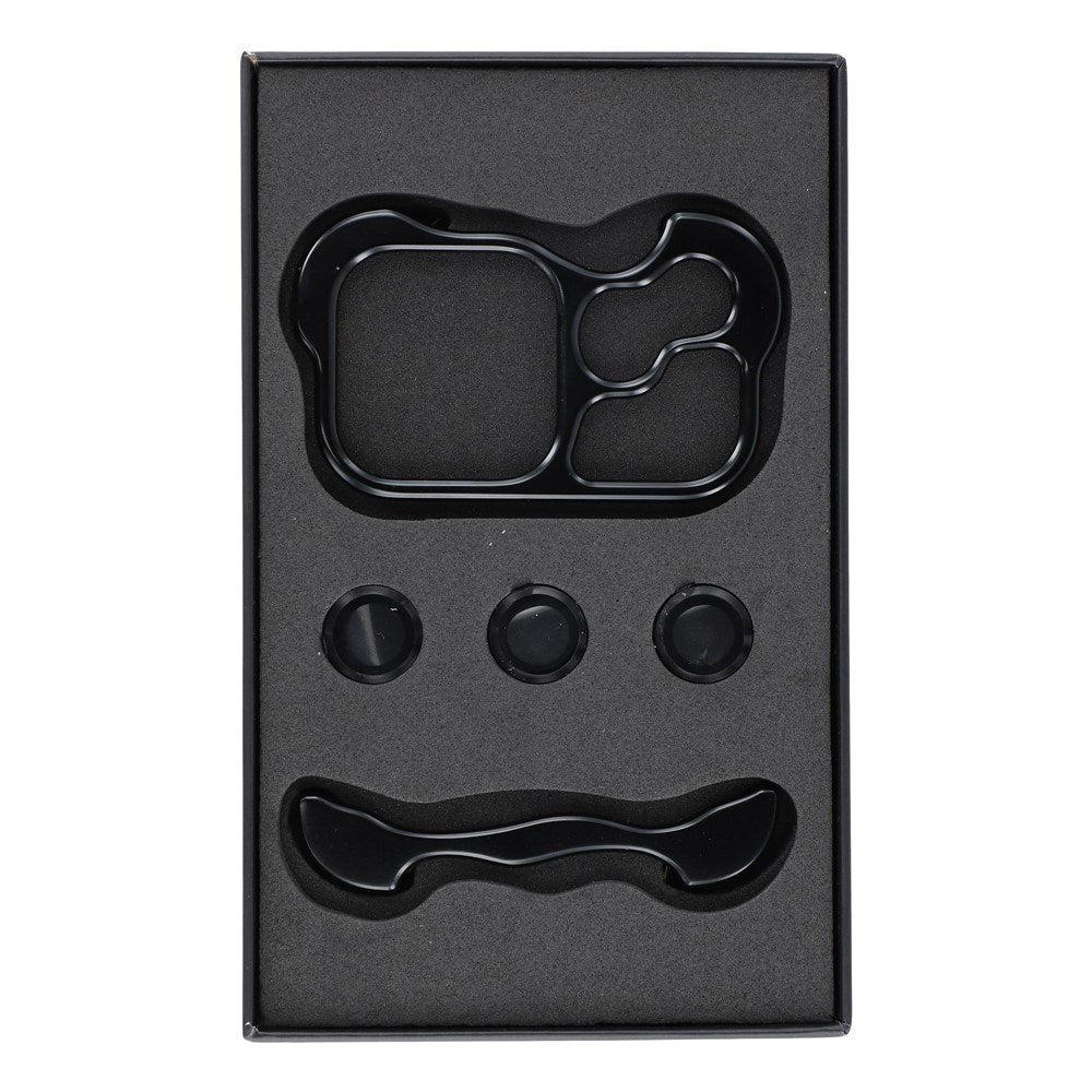 iPhone 18 Pro Todelt Metall Bumper Deksel - Svart