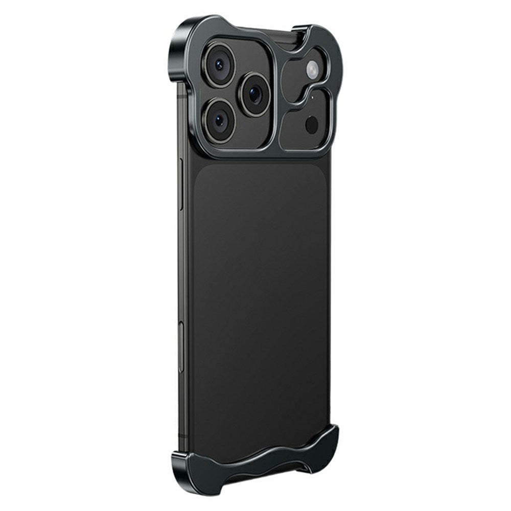 iPhone 18 Pro Todelt Metall Bumper Deksel - Svart
