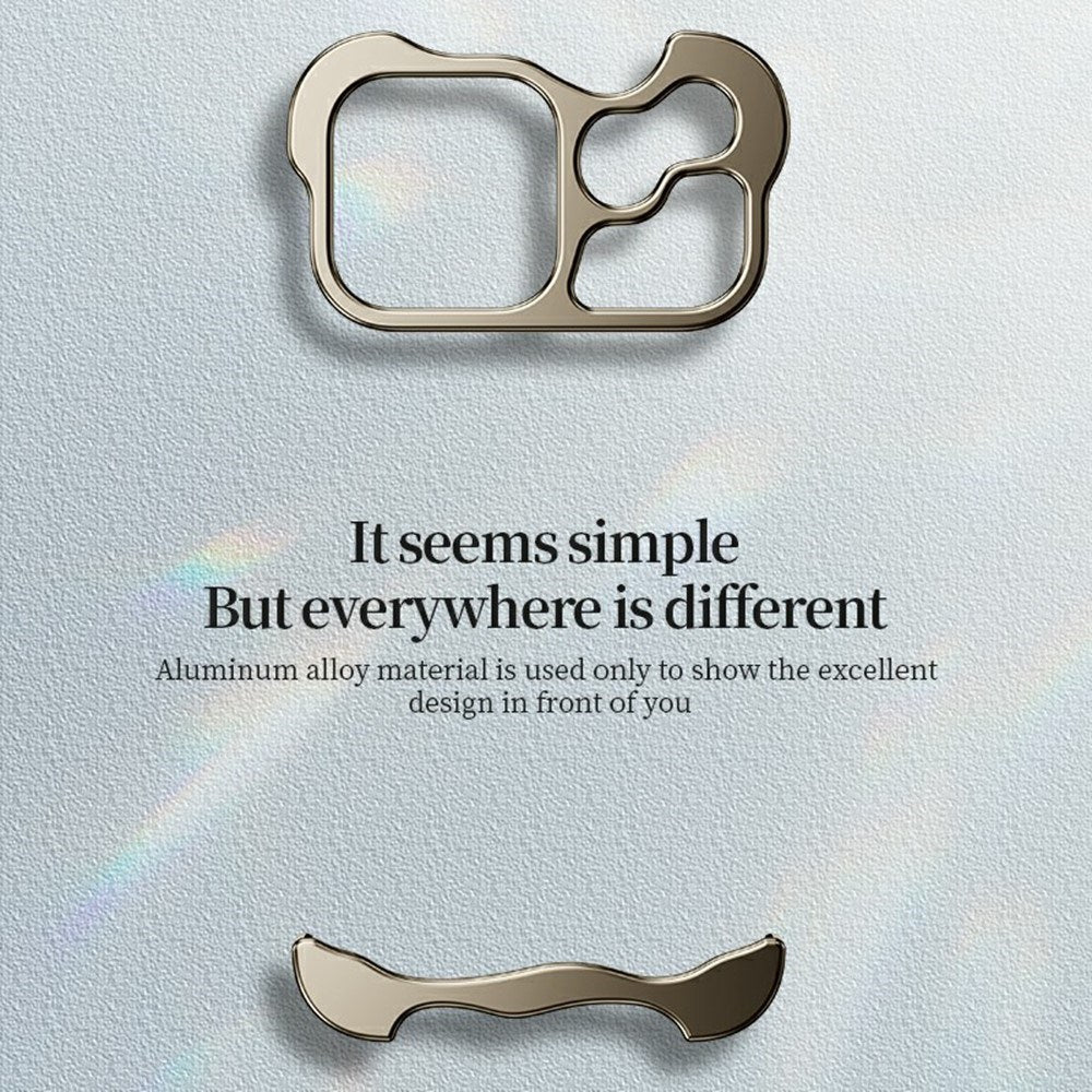 iPhone 18 Pro Todelt Metall Bumper Deksel - Sølv