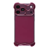 iPhone 18 Pro Todelt Metall Bumper Deksel - Lilla