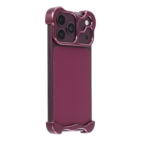 iPhone 18 Pro Todelt Metall Bumper Deksel - Lilla