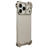 iPhone 18 Pro Max Todelt Metall Bumper Deksel - Gull