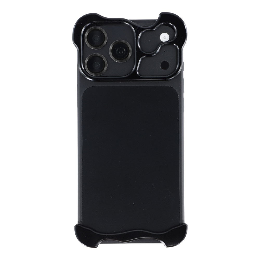 iPhone 18 Pro Max Todelt Metall Bumper Deksel - Svart