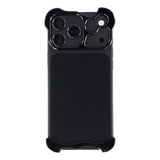 iPhone 18 Pro Max Todelt Metall Bumper Deksel - Svart