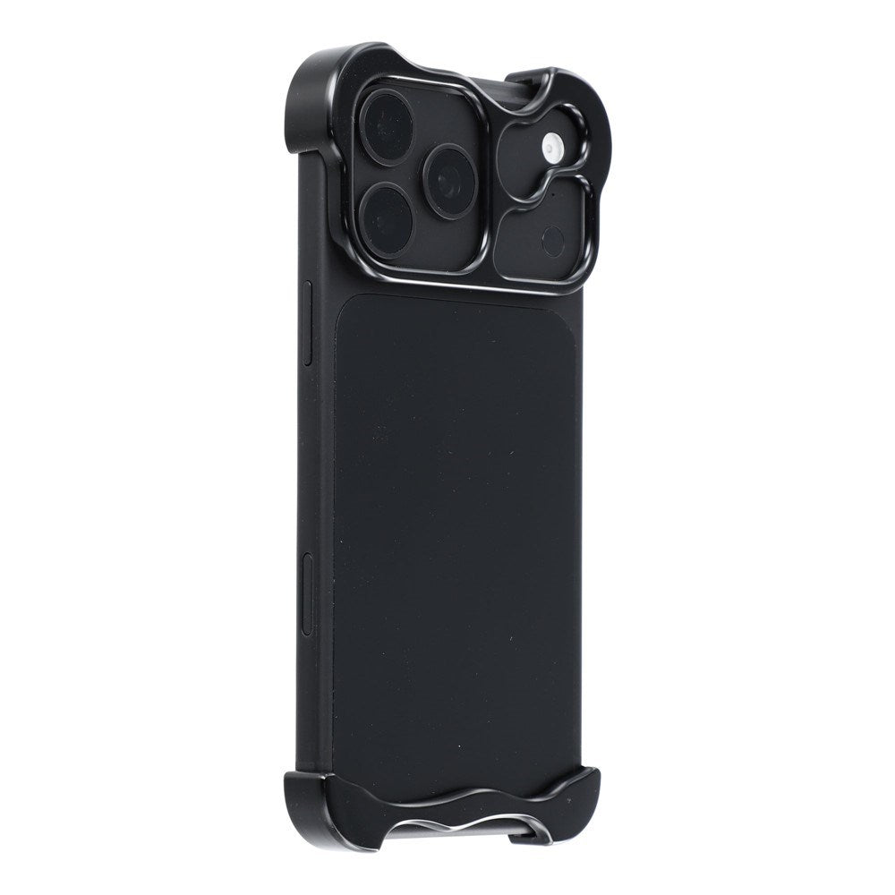 iPhone 18 Pro Max Todelt Metall Bumper Deksel - Svart