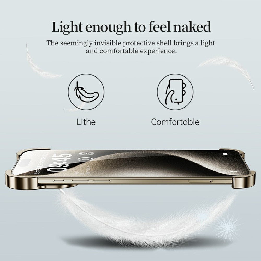 iPhone 18 Pro Max Todelt Metall Bumper Deksel - Grå