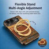 iPhone Fold EIDERWOOD Aramid Deksel m. Innebygd Beskyttelsesfilm & Kickstand - MagSafe Kompatibel - Oransje