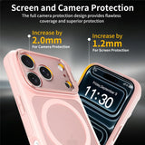 iPhone 18 Pro / 17 Pro Hybrid Plast Deksel m. Støtabsorberende Kanter & Kickstand - MagSafe Kompatibel - Rosa