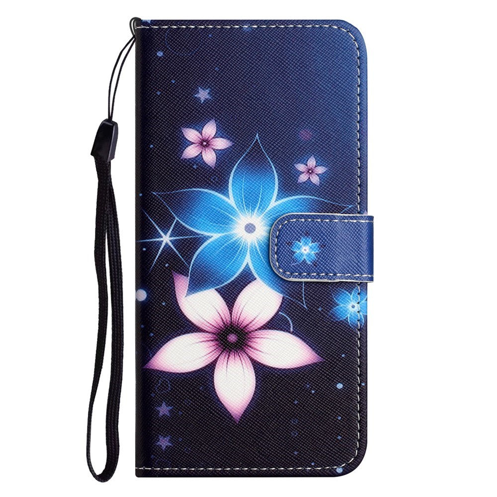 Samsung Galaxy S26 FE EIDERWOOD Flip Deksel med Kortholder og Stropp - Blomster