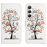Samsung Galaxy S26 FE EIDERWOOD Flip Deksel med Kortholder og Stropp - Katter & Tre