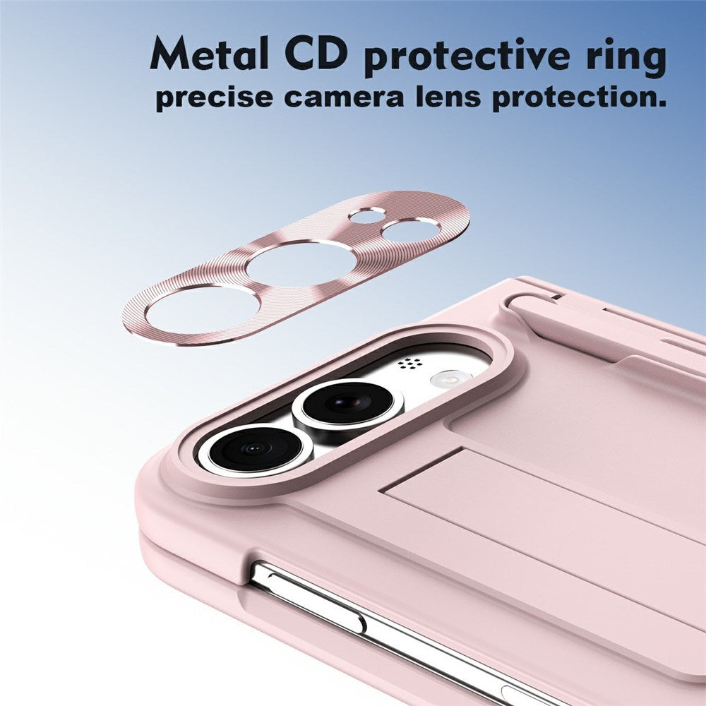 iPhone Fold EIDERWOOD Deksel med Skjermbeskyttelse, Kamerabeskyttelse og Stylus - Rosa